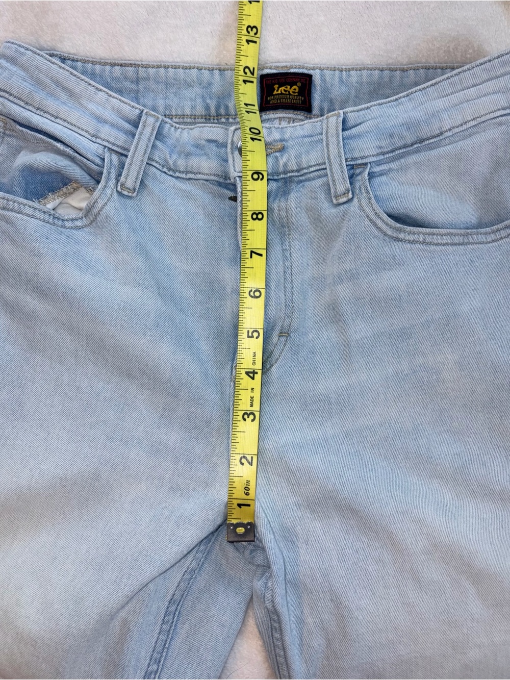 LEE Flare Light Wash Vintage Inspired Jeans sz 8 - Picture 6 of 9